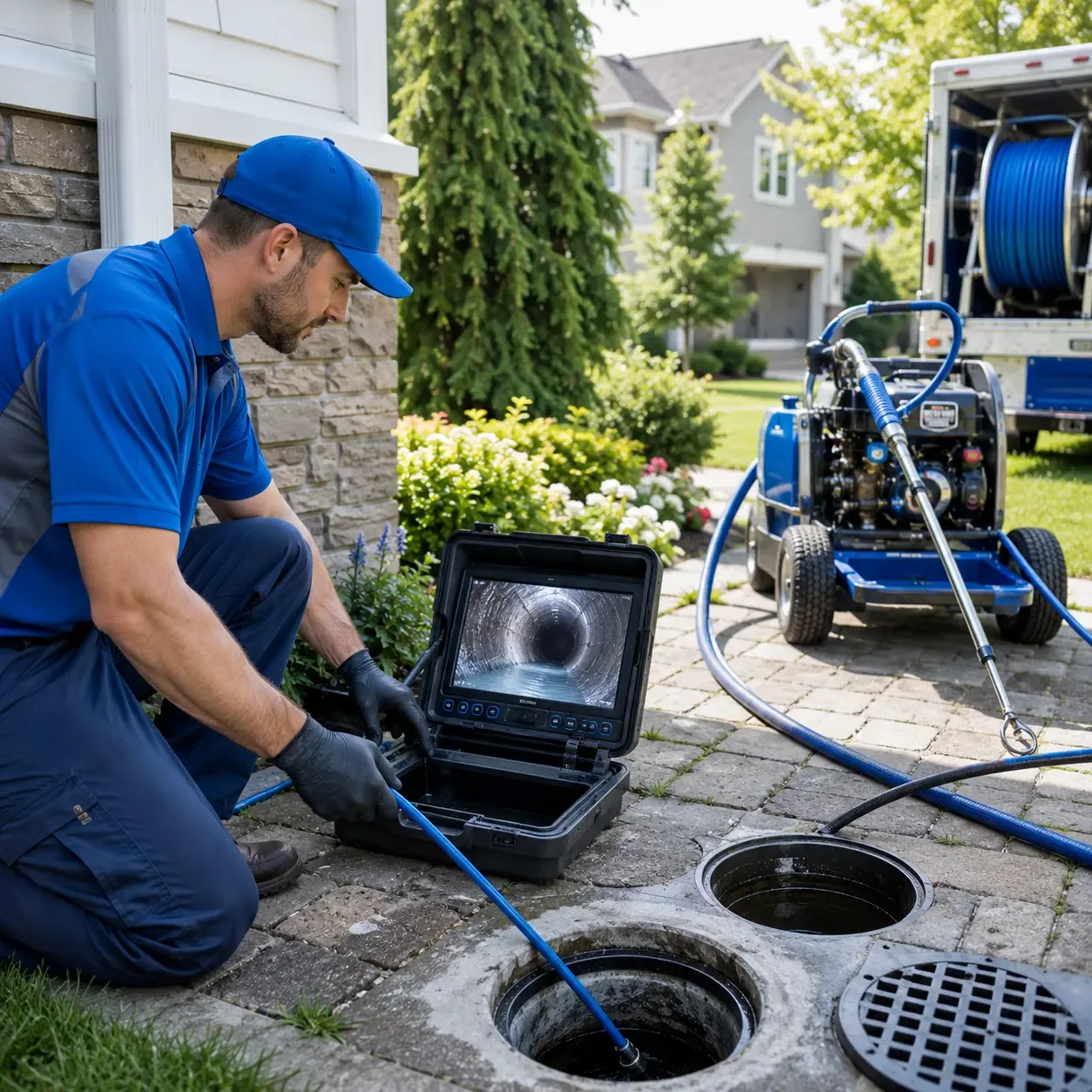 Outdoor drain cleaning professionals serving Roscoe, IL